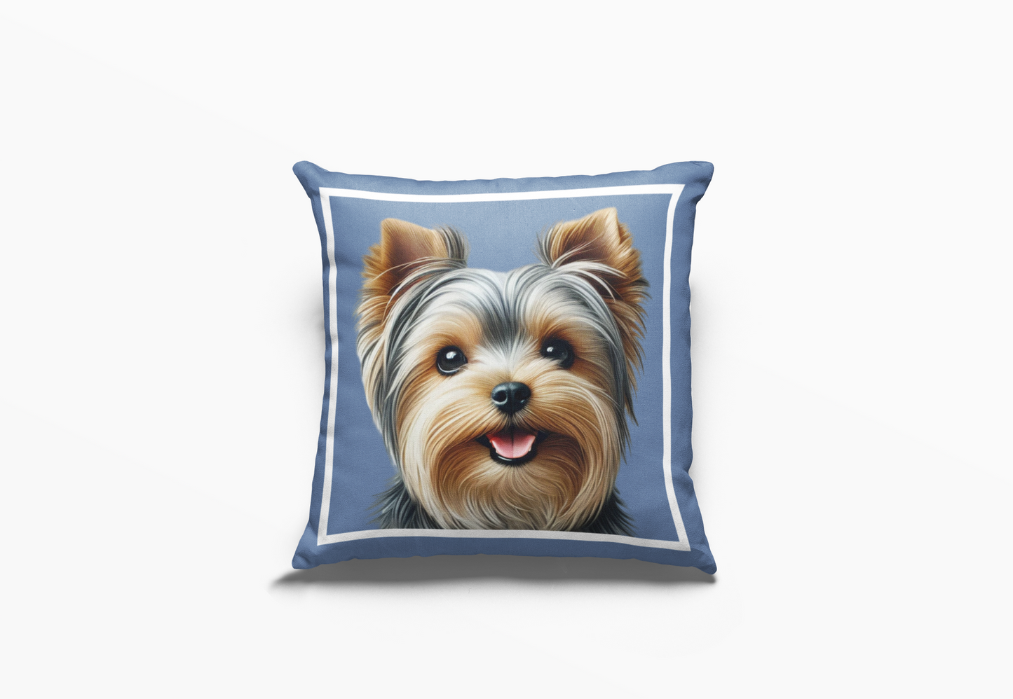 Pip en Pop Dekor Blou Yorkie Kussing
