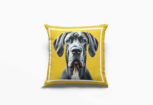 Pip en Pop Dekor Geel Great Dane Kussing