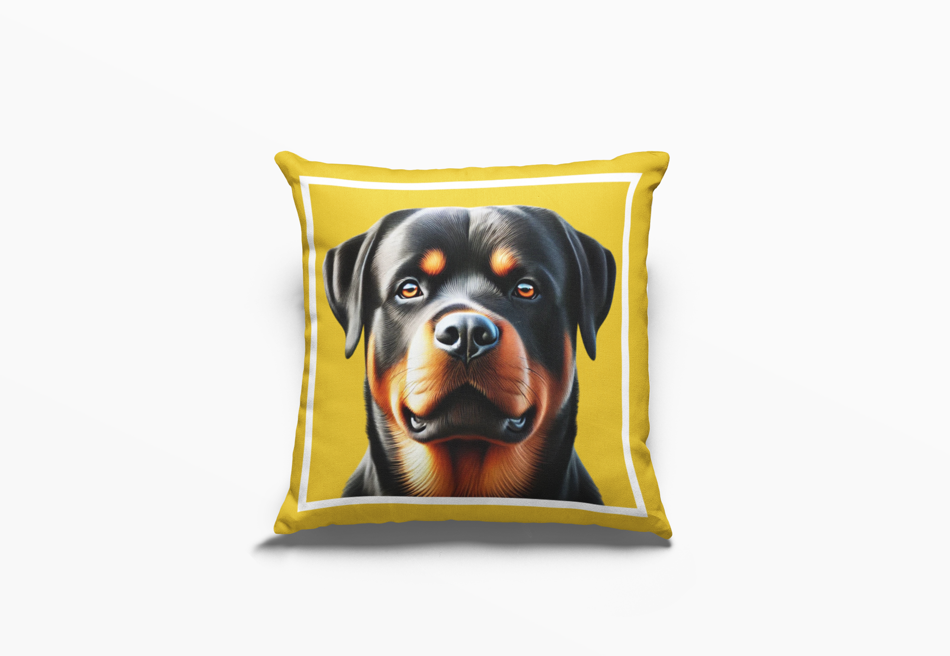 Pip en Pop Dekor Geel Rottweiler Kussing