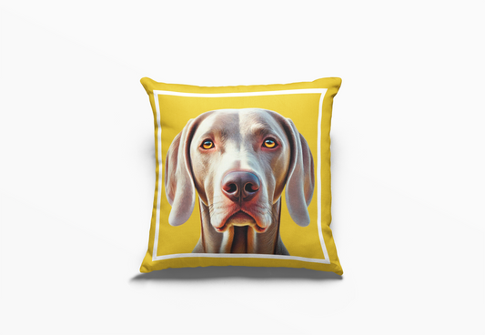 Weimaraner Kussing