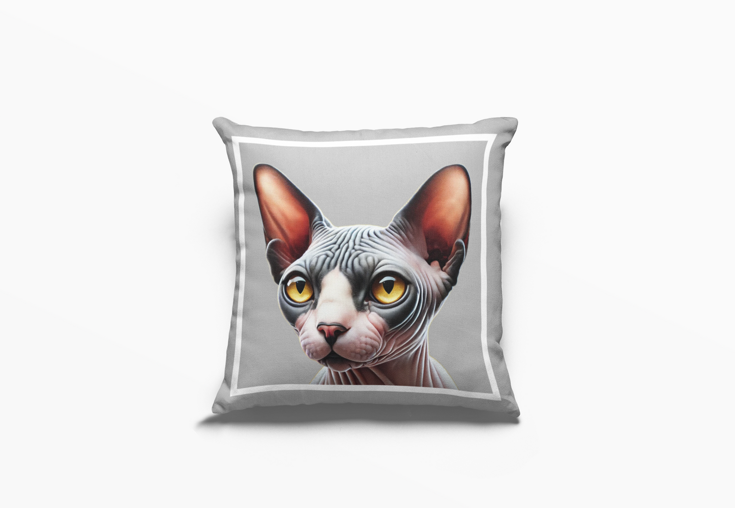 Pip en Pop Dekor Grys Sphynx Kat Kussing