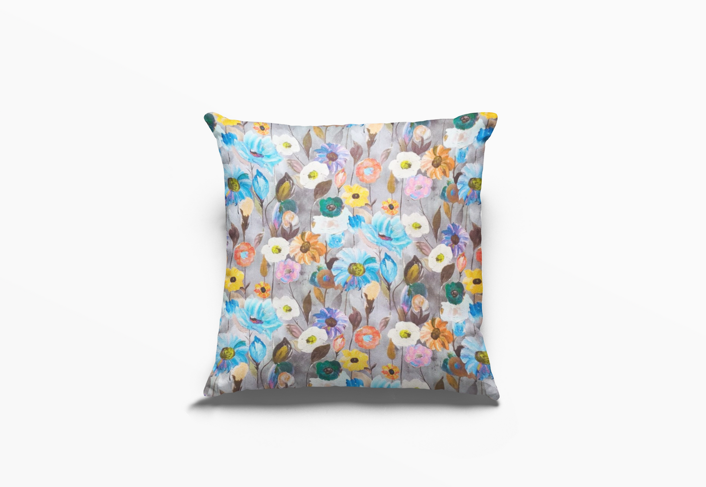 Grys Blomme Agterkant van Kussing