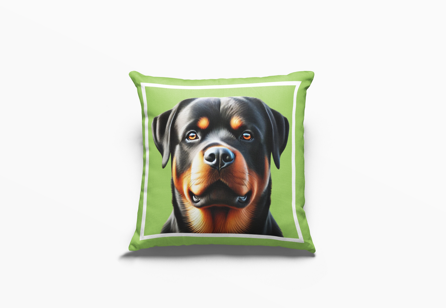 Pip en Pop Dekor Lig Groen Rottweiler Kussing