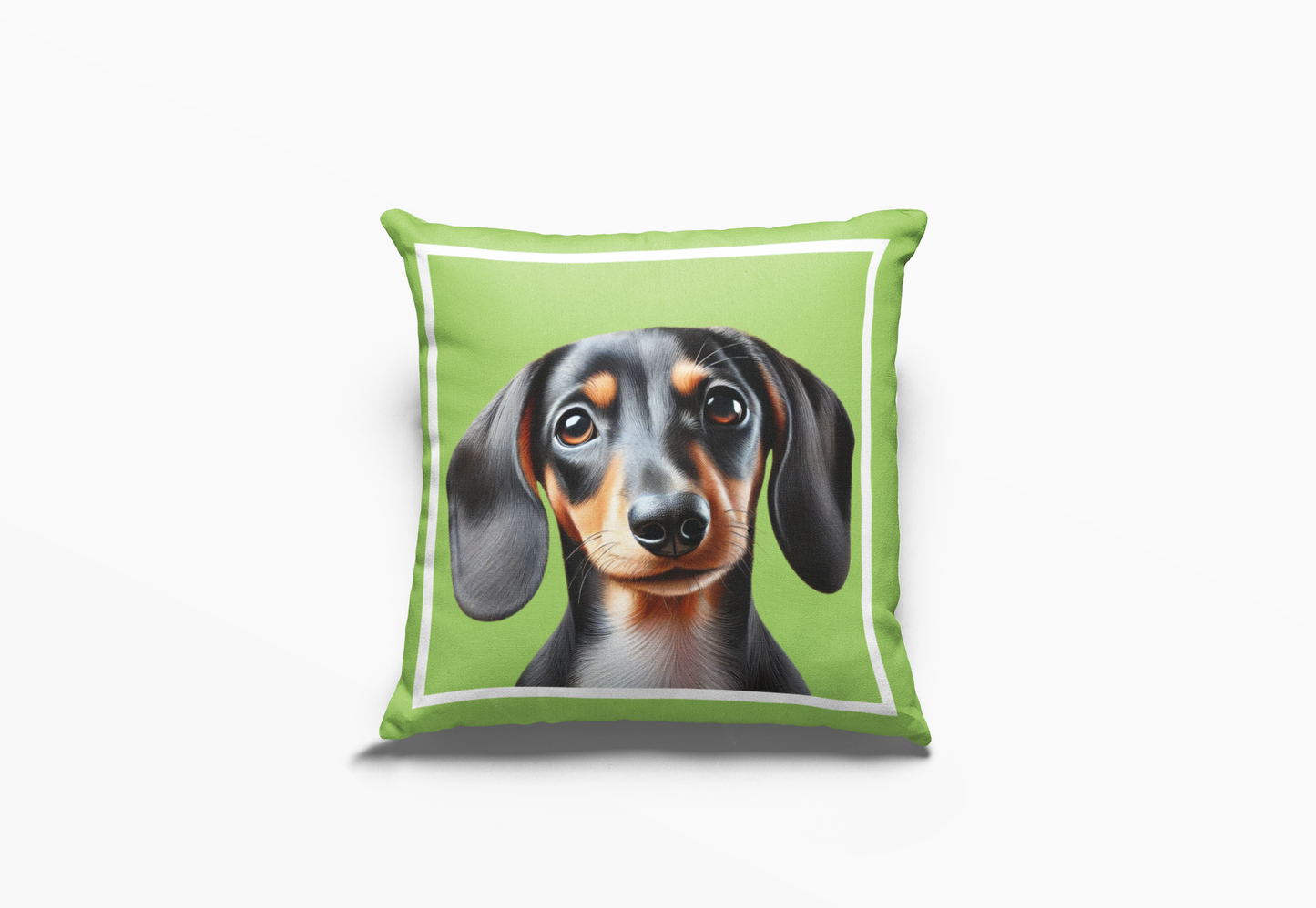 Pip en Pop Dekor Lig Groen Worshond Kussing
