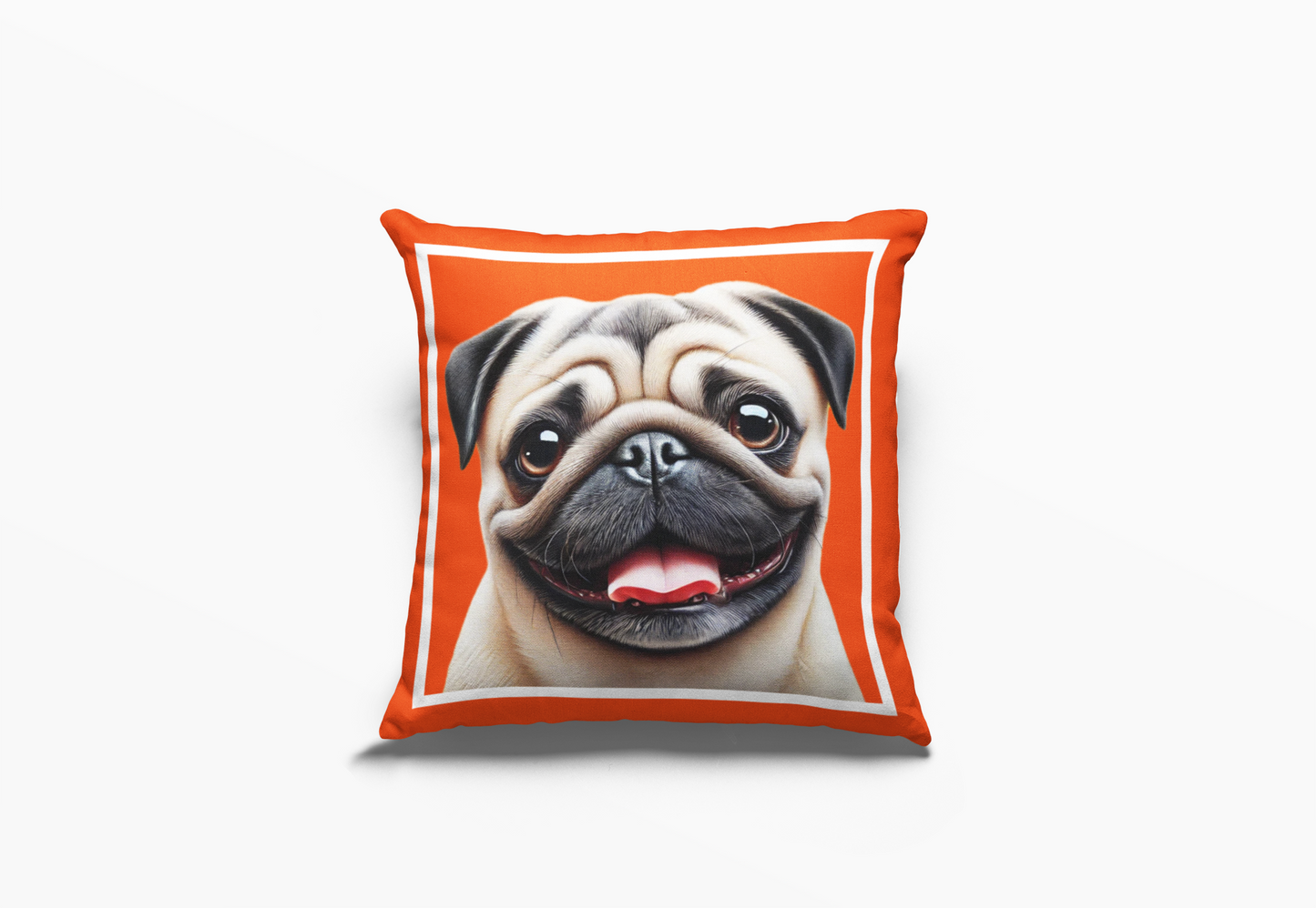 Pip en Pop Dekor Oranje Pug Kussing