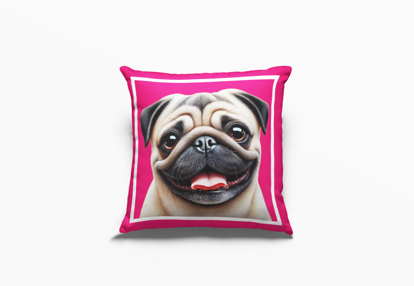 Pip en Pop Dekor Pienk Pug Kussing