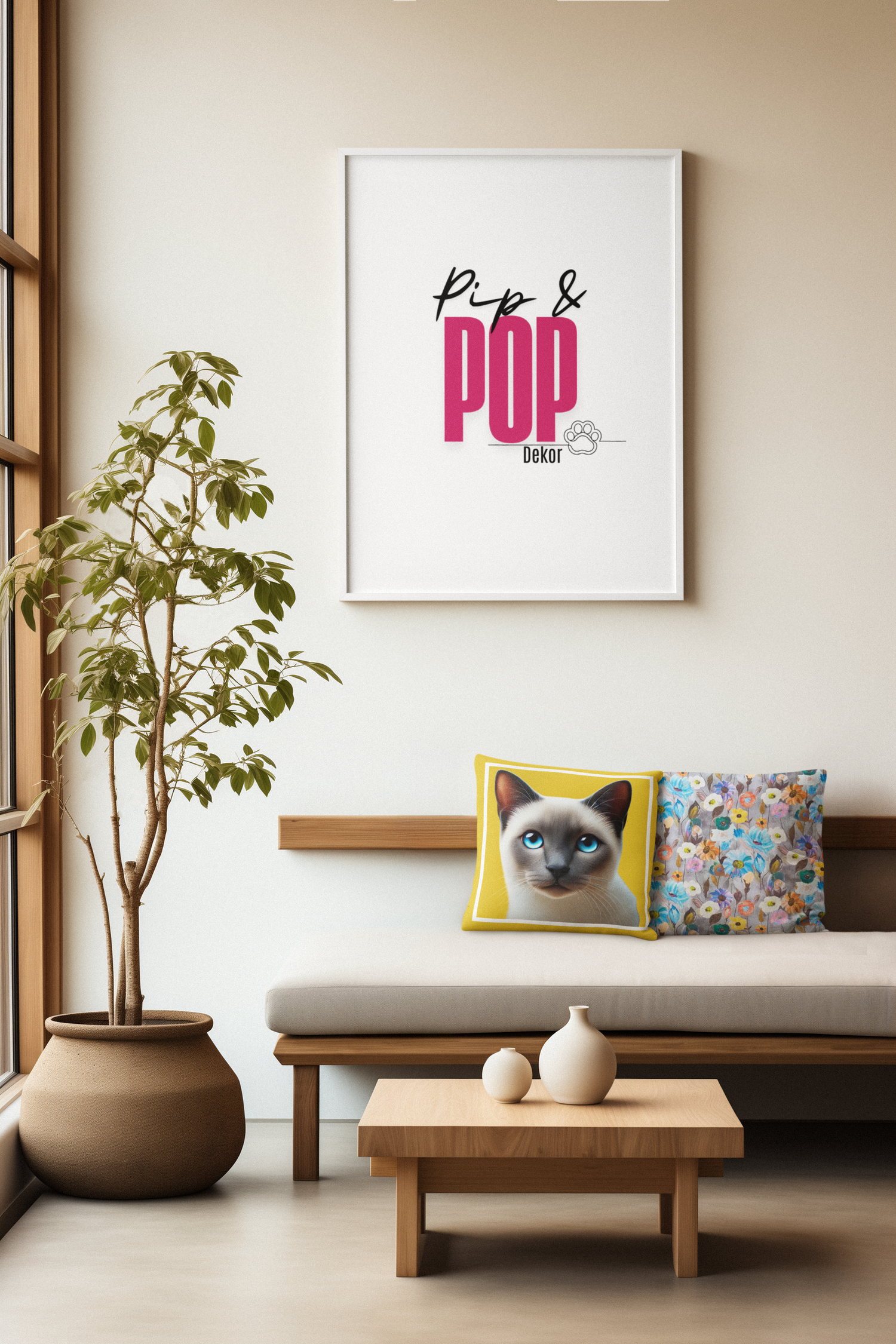 Pip en Pop Dekor Siamese Kussing