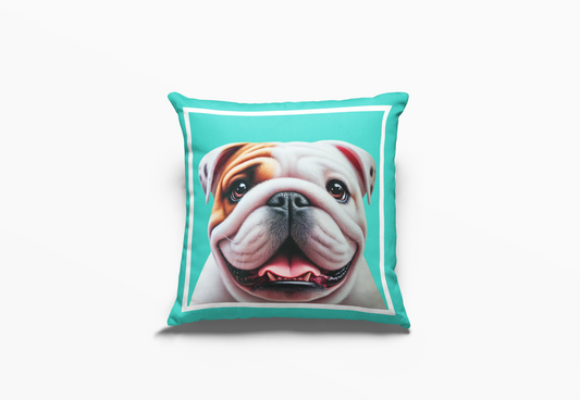Pip en Pop Dekor Turkoois Bulldog Kussing