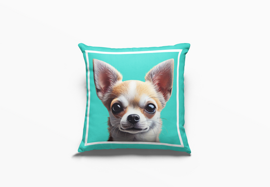 Pip en Pop Dekor Turkoois Chihuahua Kussing