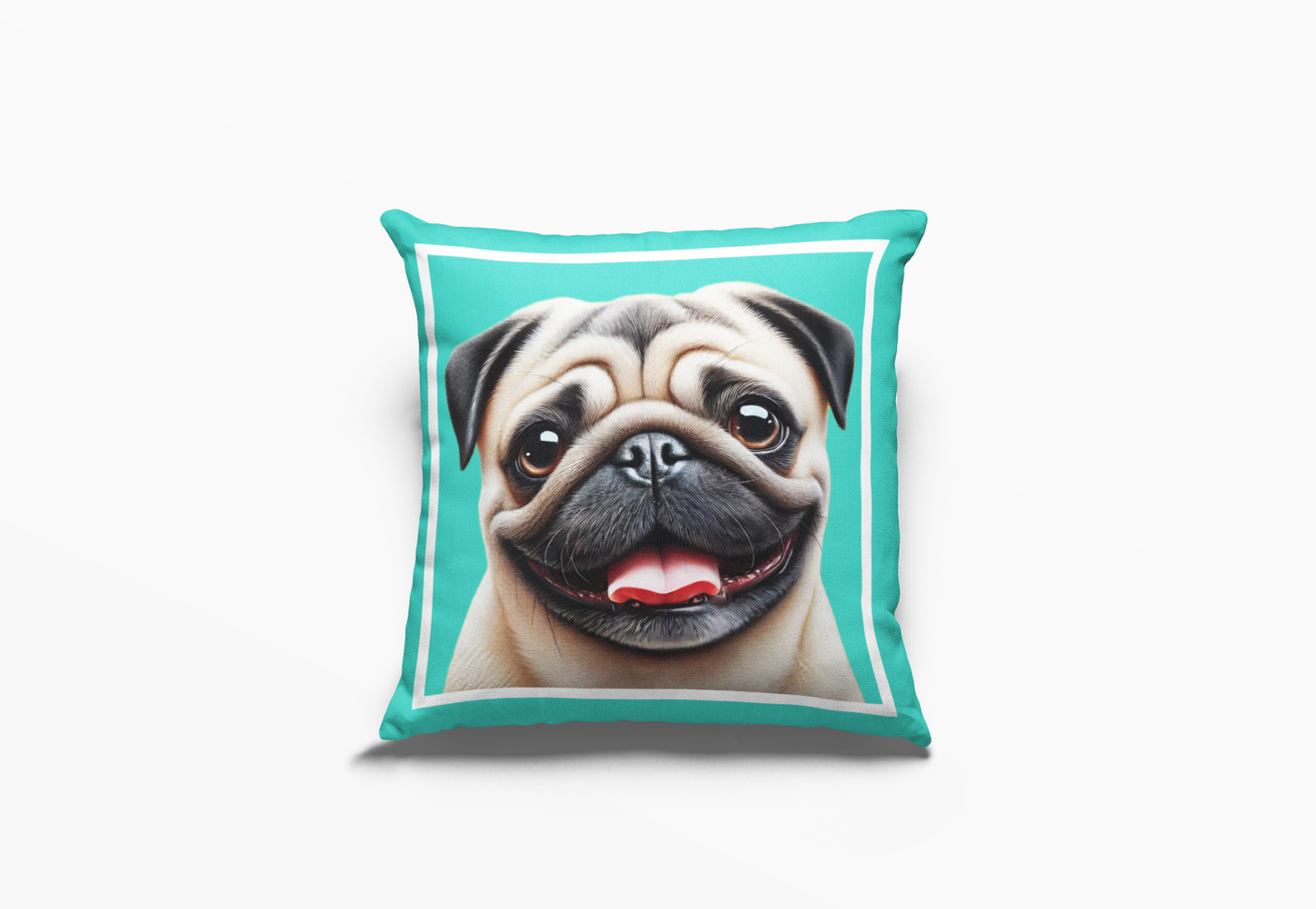 Pip en Pop Dekor Turkoois Pug Kussing