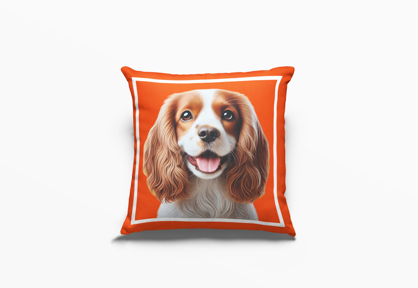 Pip en Pop Oranje Spaniel Kussing